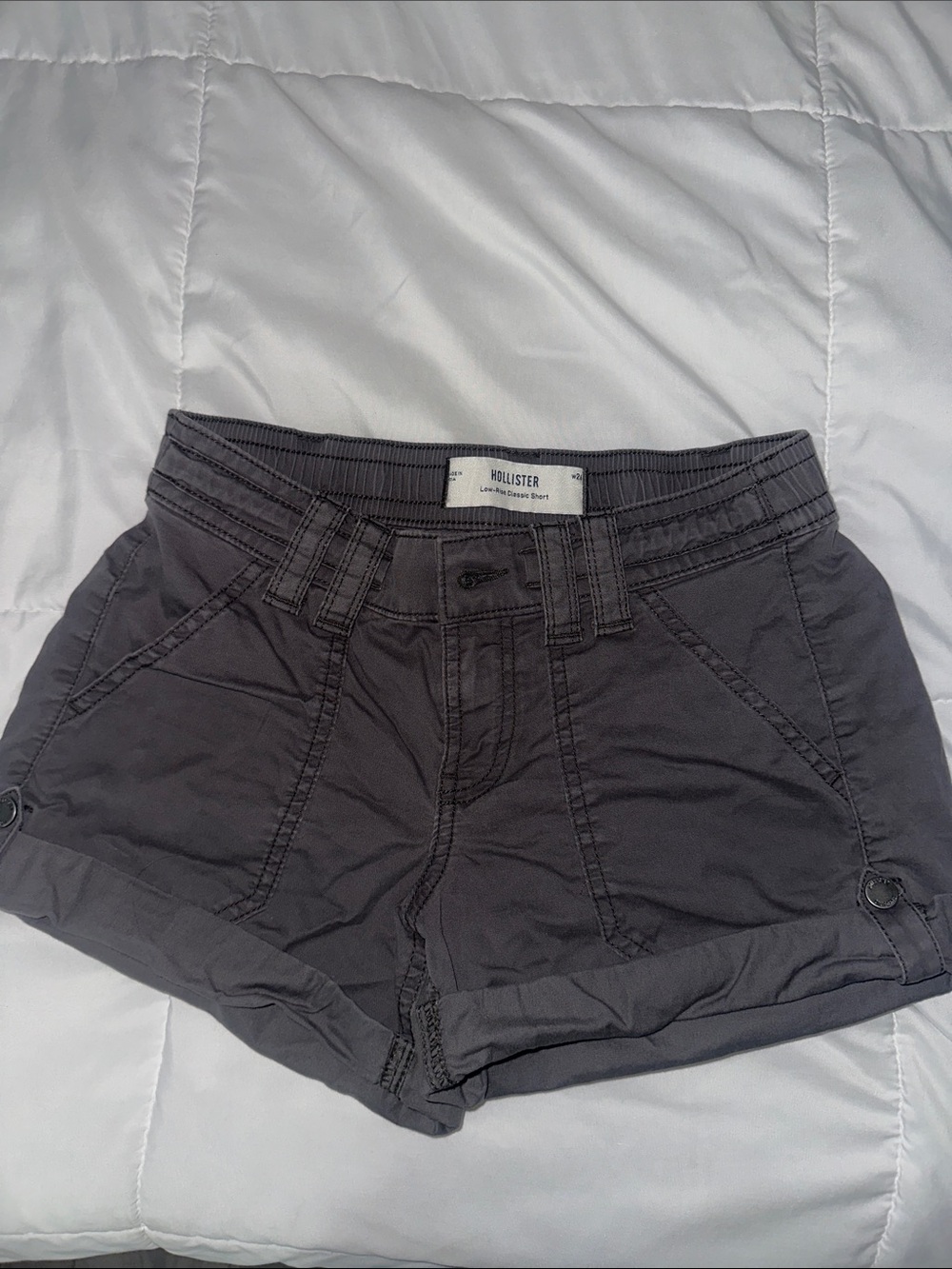 Hollister Low-rise Classic Shorts in Gray W26 Size2